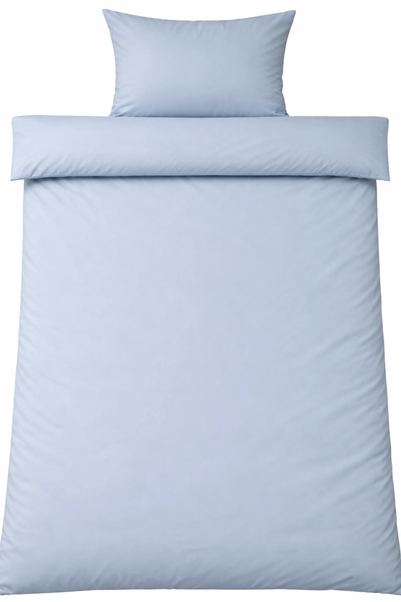 Sengetøj 140x220 cm - Microfiber - Ensfarvet lyseblå