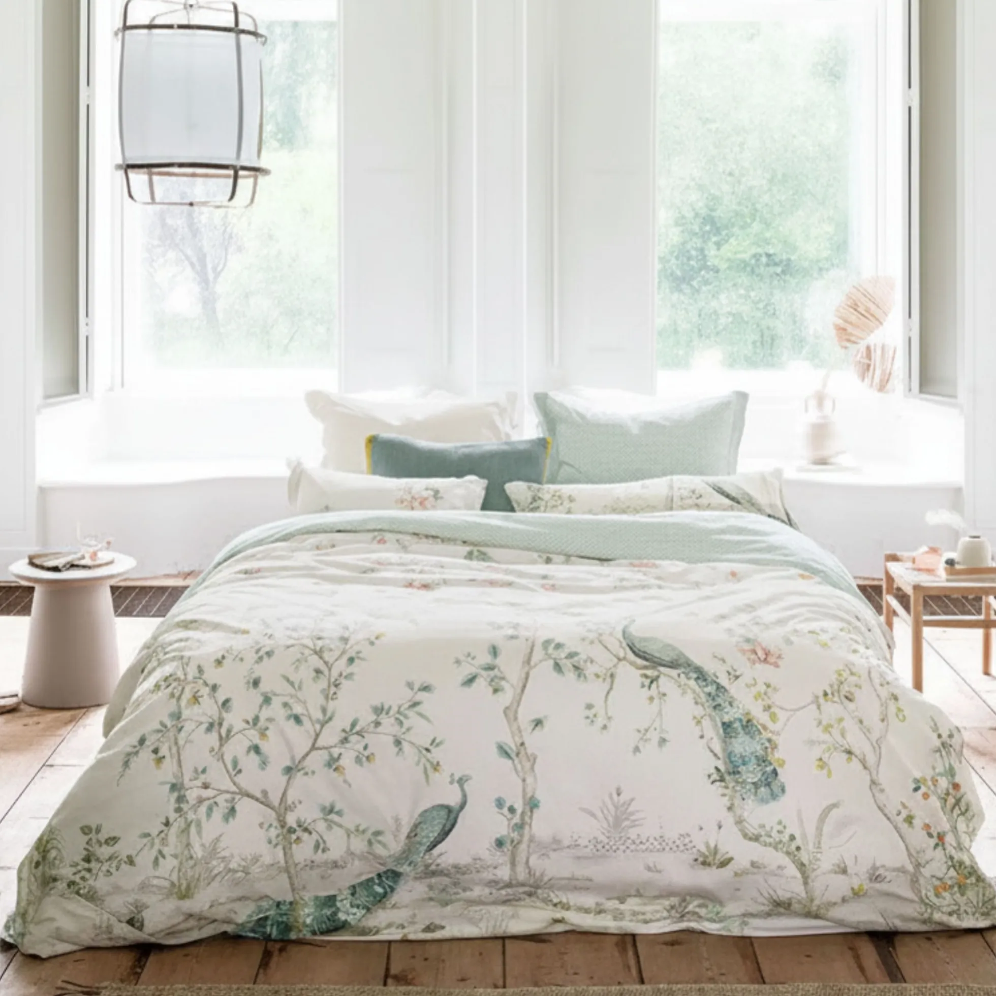 Sengetøj 200x220 cm - Okinawa white - Vendbar dobbelt dynebetræk - 100% bomuld - Pip Studio sengetøj