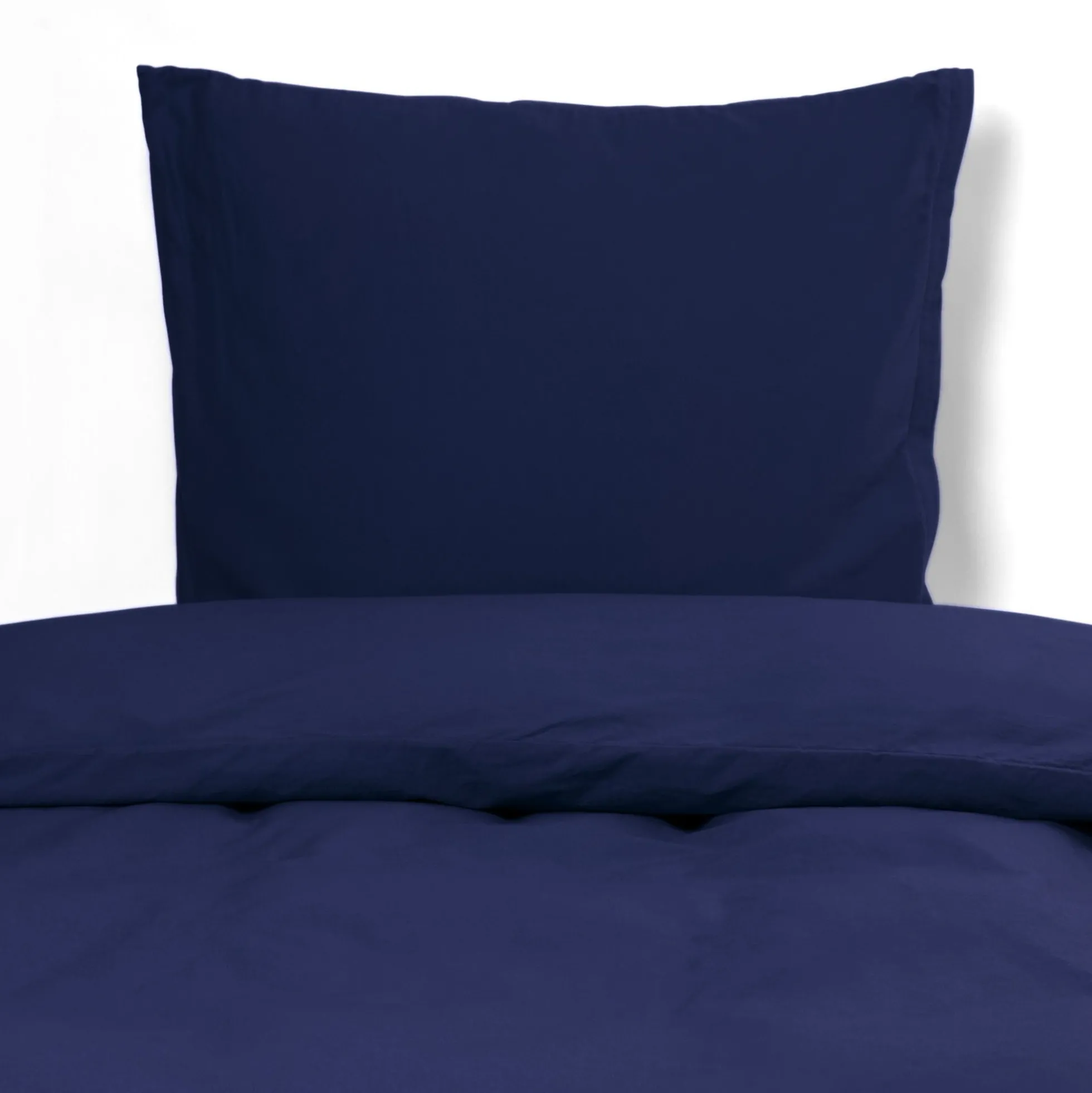 Sengetøj 140x220 cm - Stonewashed - Firm deep blue
