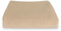 Sengetæppe 240x260 cm - Beige sengetæppe til dobbeltseng - Nordstrand Home