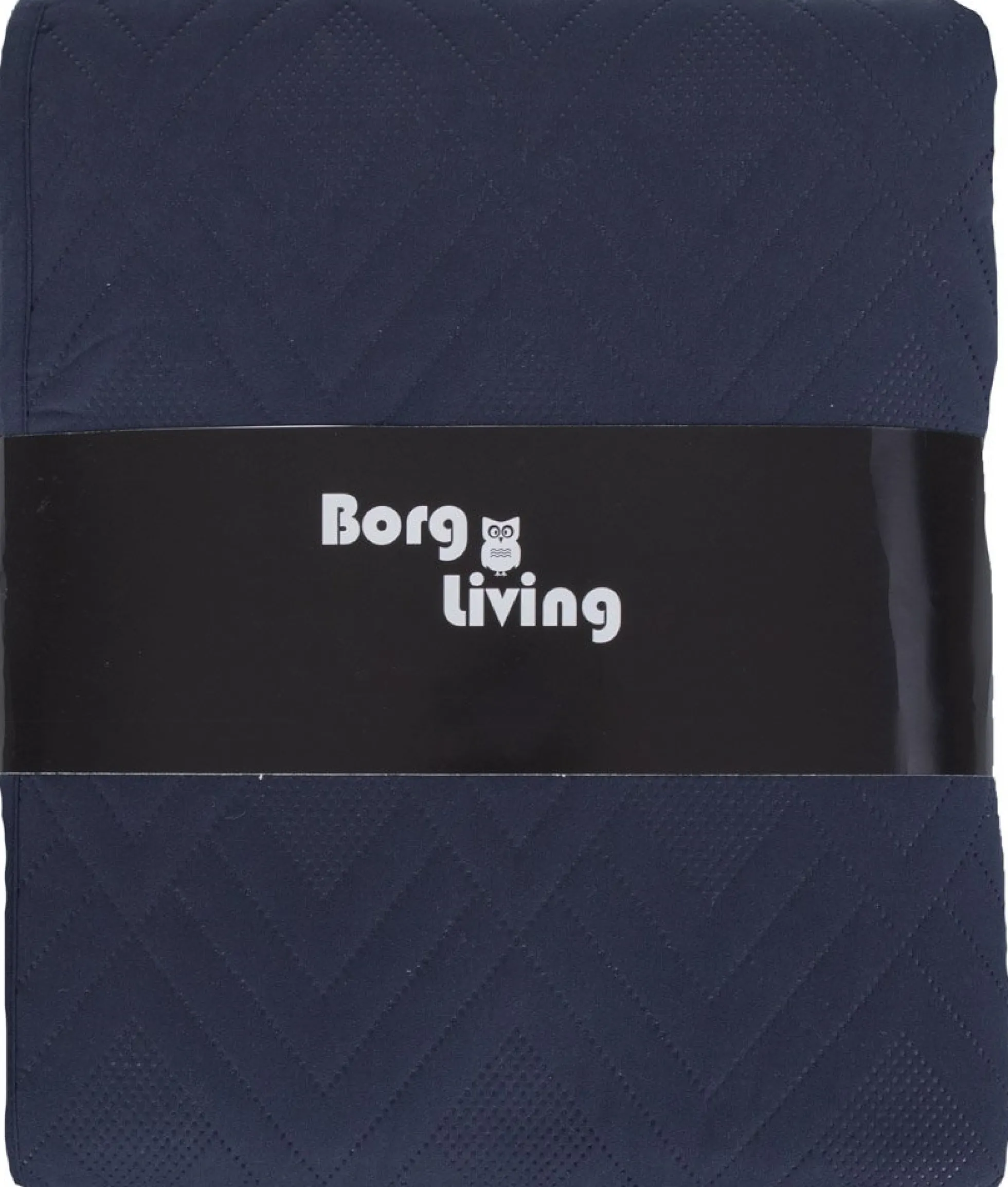 Sengetæppe - 260X240 cm - Vendbart Mørkeblå og lyseblå - Tæppe til dobbeltseng