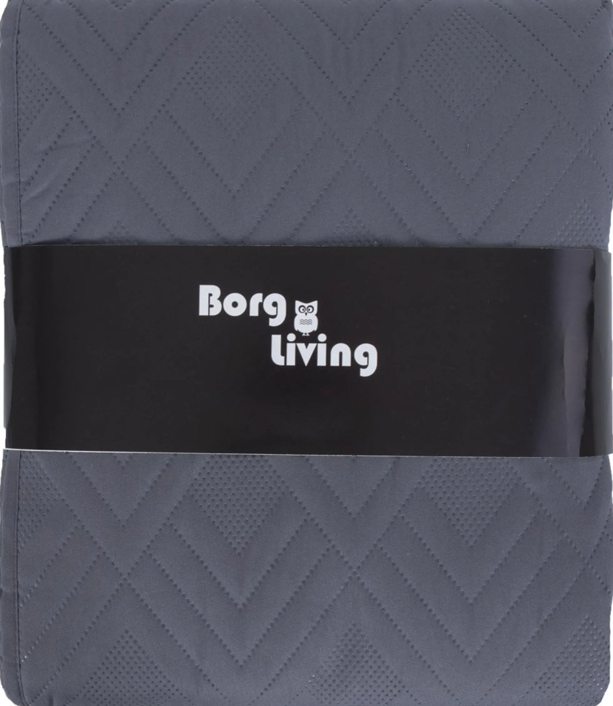 Sengetæppe - 140X240 cm - Vendbart Mørkegrå og lysegrå - Tæppe til enkelseng