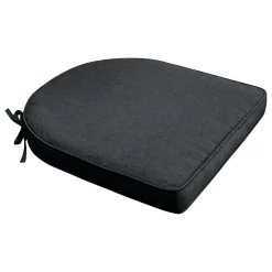 Siddehynde til havestol - Antracit gråt havehynde med 6 cm skum - Måler 48x49 cm - UV-resistent udendørs hynde - Nordstrand Home sædehynde