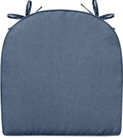 Siddehynde til havestol - Mørkeblå havehynde med 6 cm skum - Måler 48x49 cm - UV-resistent udendørs hynde - Nordstrand Home sædehynde