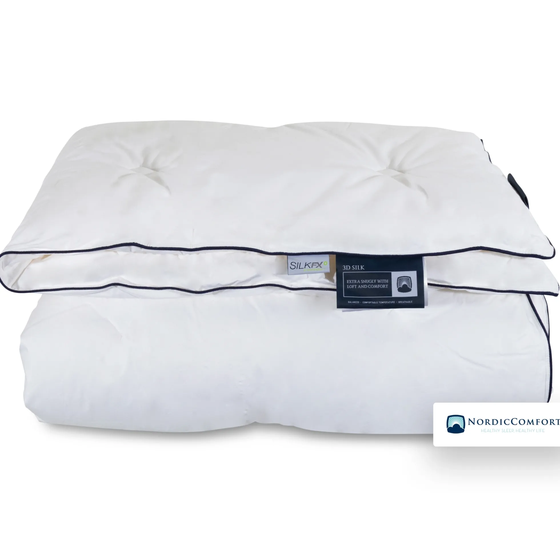 Silkedyne - Fyldig helårsdyne - 150x210 cm - Nordic Comfort - Vaskbar silkedyne