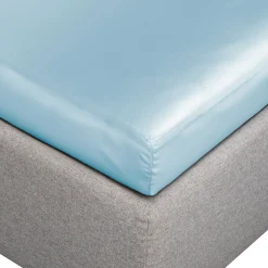 Silkelagen - Kuvertlagen 90x200x8 cm - Støvet blå - 100% morbærsilke - By Borg
