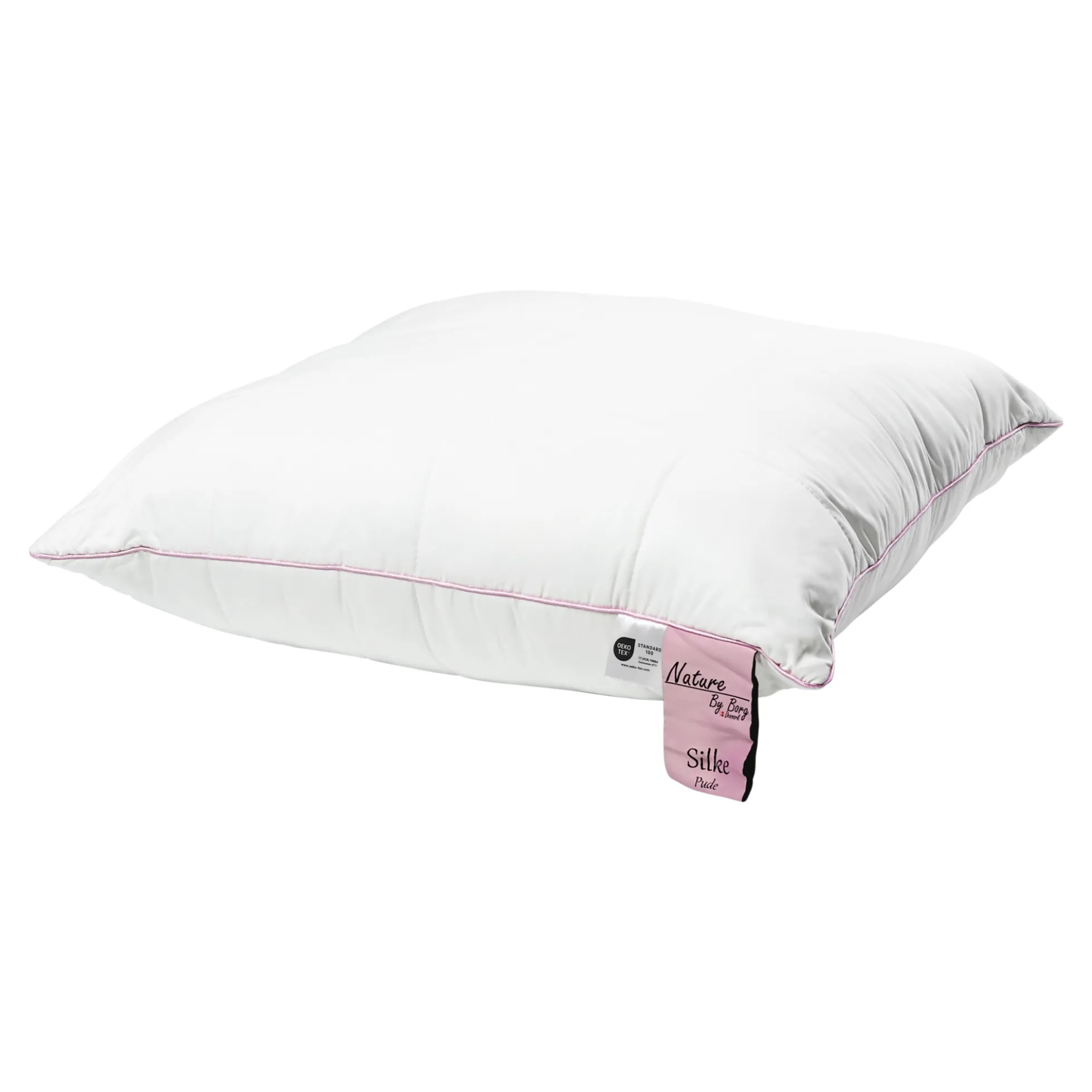 Silkepude - 100% Blødt bambus bolster - Pude 60x63 cm - 3 kammer hovedpude - Nature By Borg