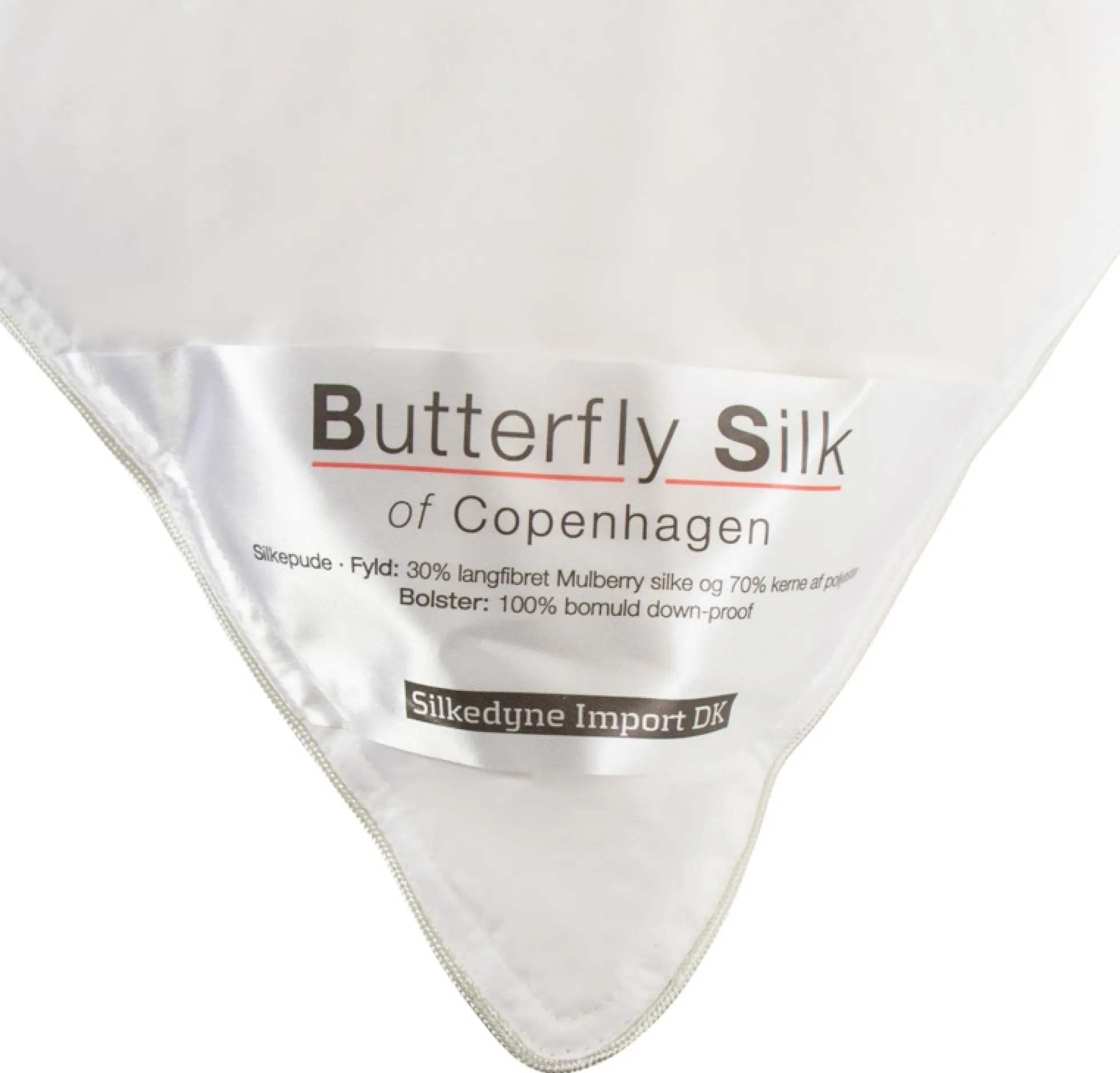 Silkepude - Hovedpude mellem høj - 60x63 cm - Butterfly Silk