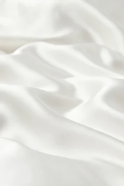 Silke sengetøj 240x220 cm - Dobbelt sengetøj - 100% morbærsilke - Hvid