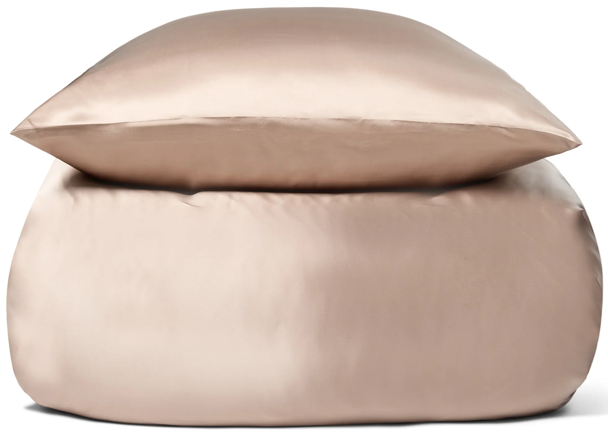 Silke sengetøj 140x220 cm - 100% morbærsilke - Champagne