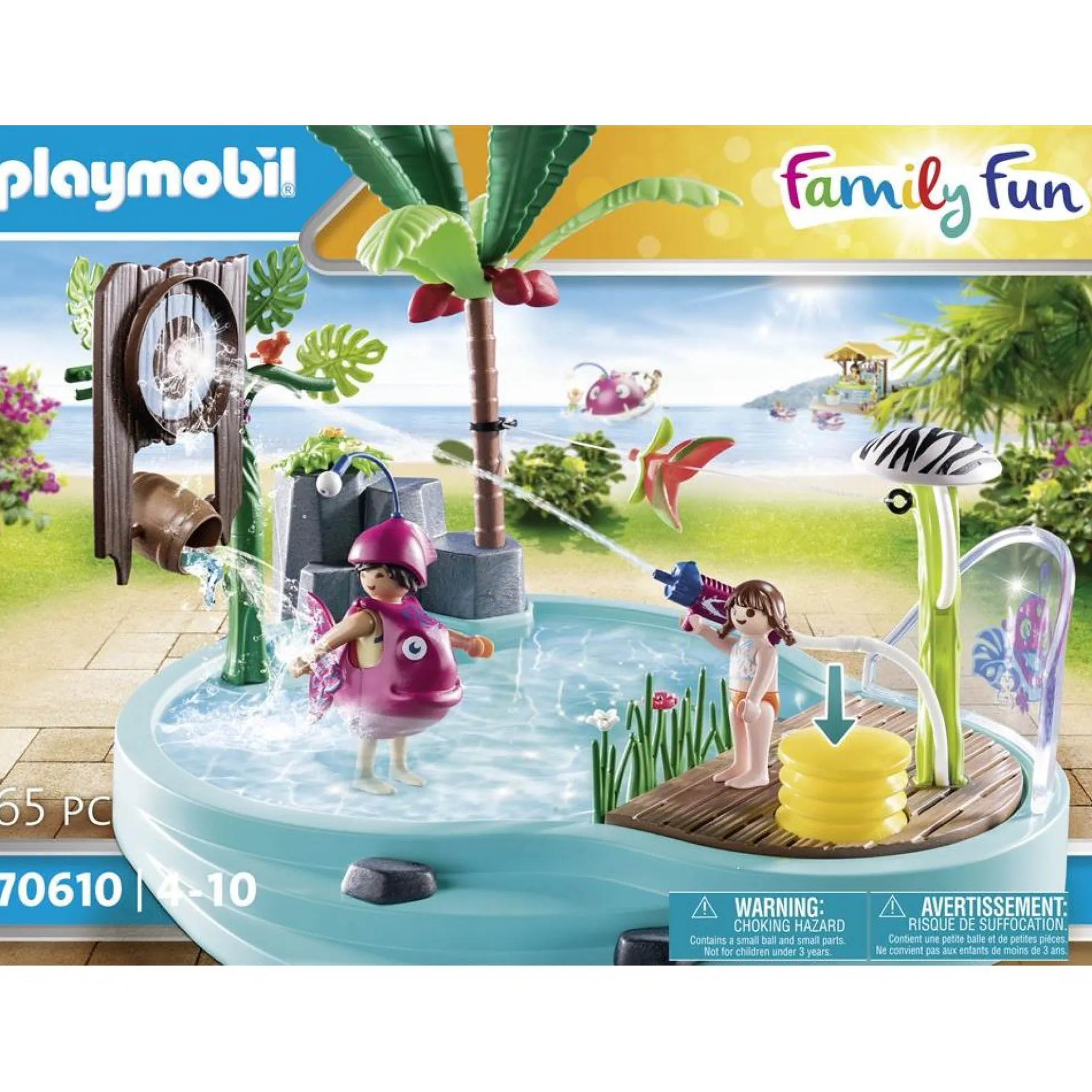 Sjov pool med vandpistol - PL70610 - PLAYMOBIL Family Fun