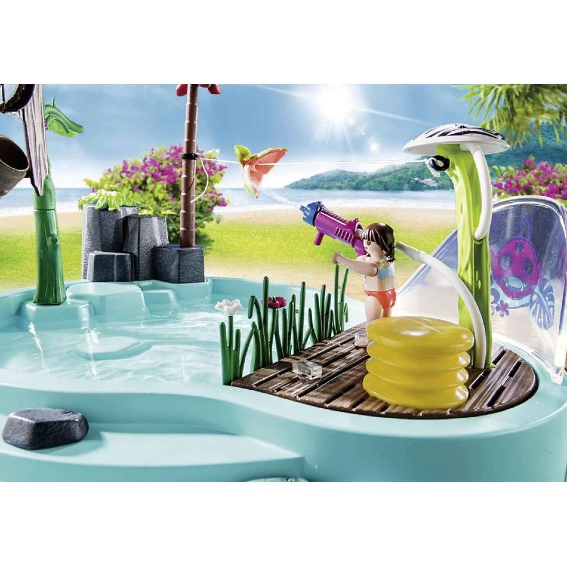 Sjov pool med vandpistol - PL70610 - PLAYMOBIL Family Fun