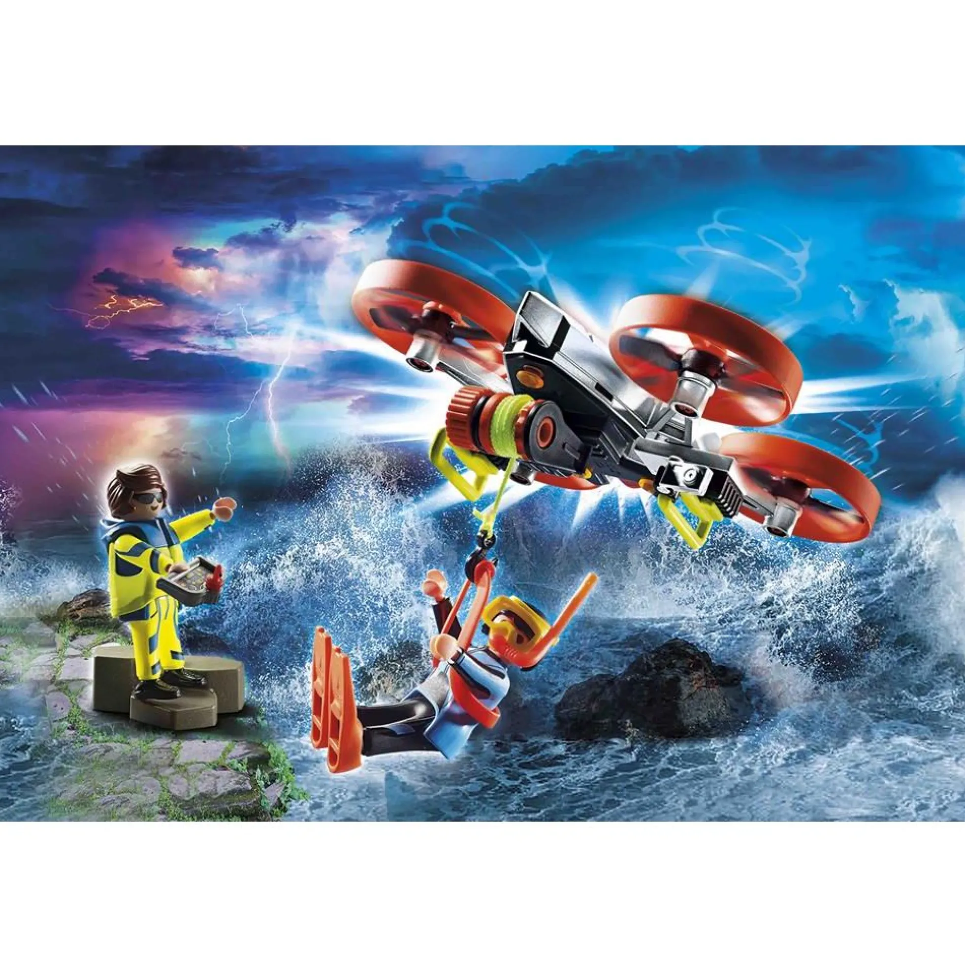 Skibsredning: Dykkerbjergning med redningsdrone - PLAYMOBIL City Action