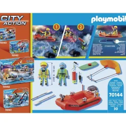 Skibsredning: Kitesurferredning med båd - PLAYMOBIL City Action