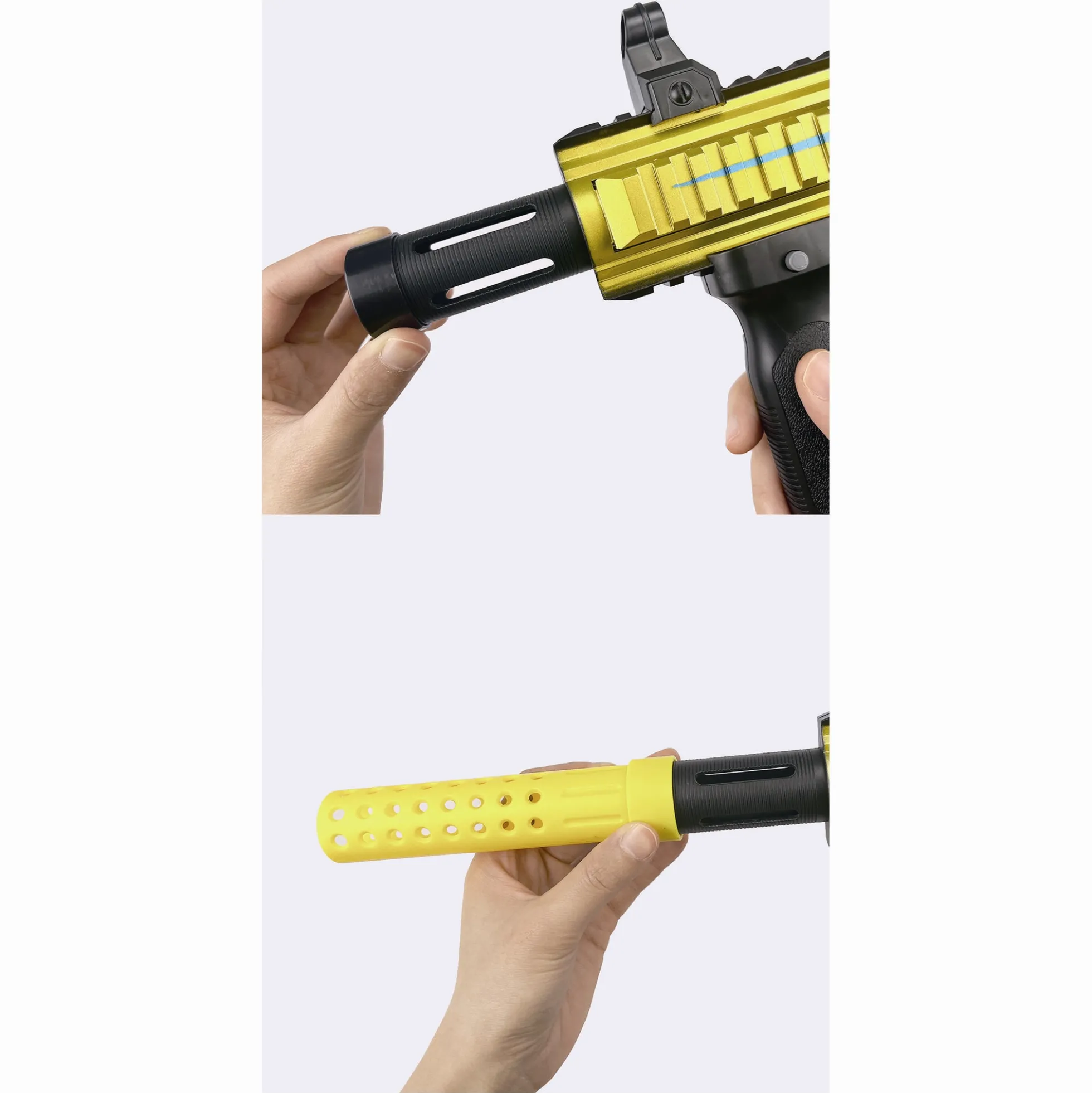 Sniper 416 XA3 softbullet-gevær med kikkert - 20 skumpile - 74 cm