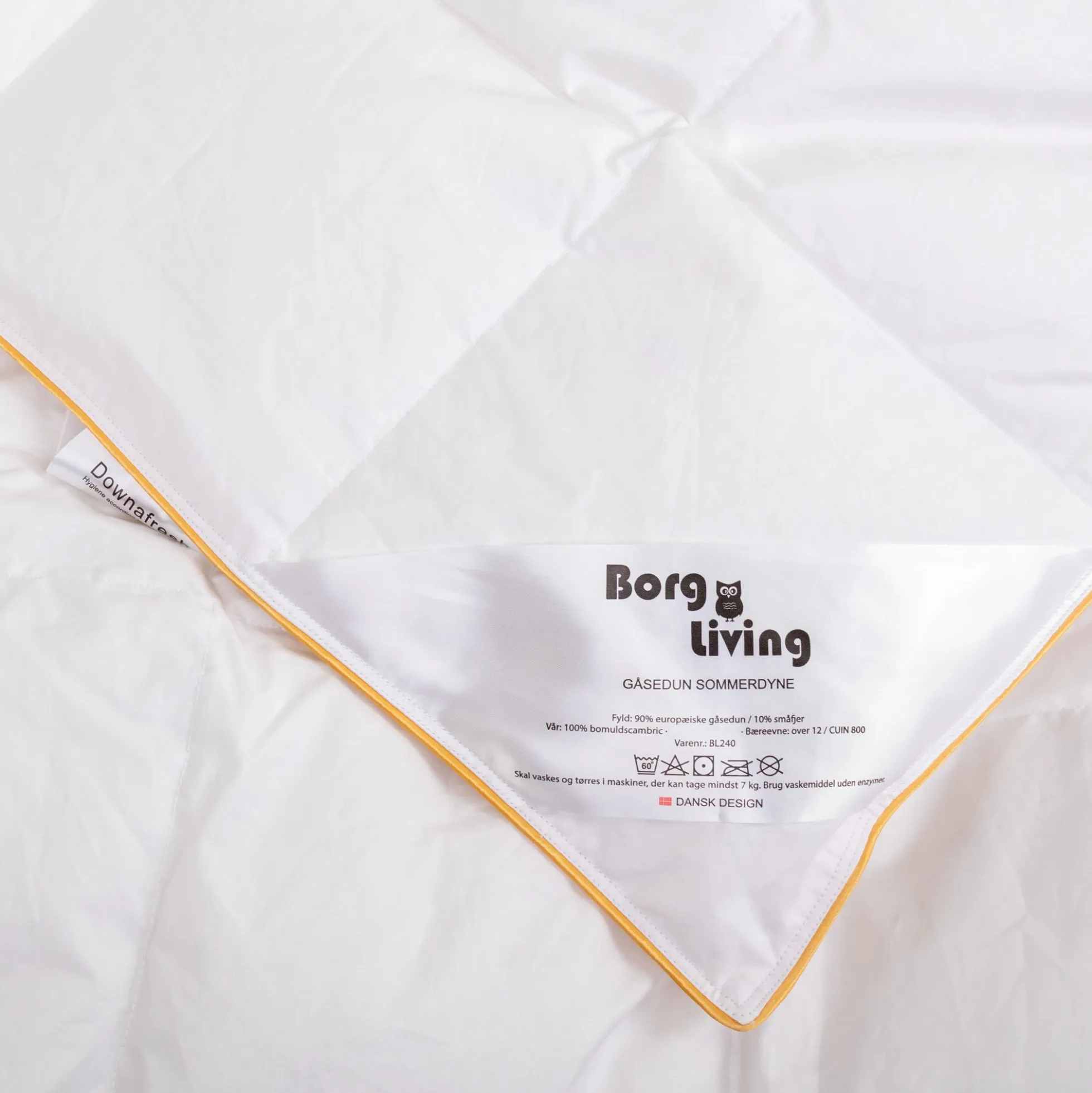 Sommerdyne - Allergivenlig gåsedunsdyne - Let og sval - 140x220 cm