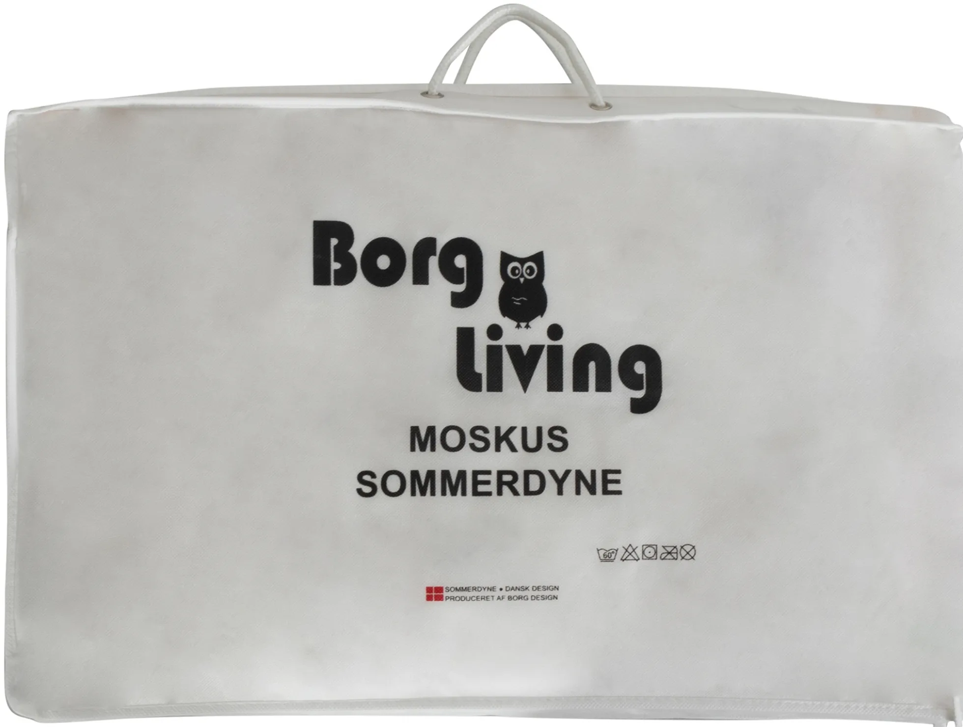 Sommerdyne 200x220 cm - Dobbeltdyne med moskusdun - Borg Living let og luftig dobbelt dyne sommer