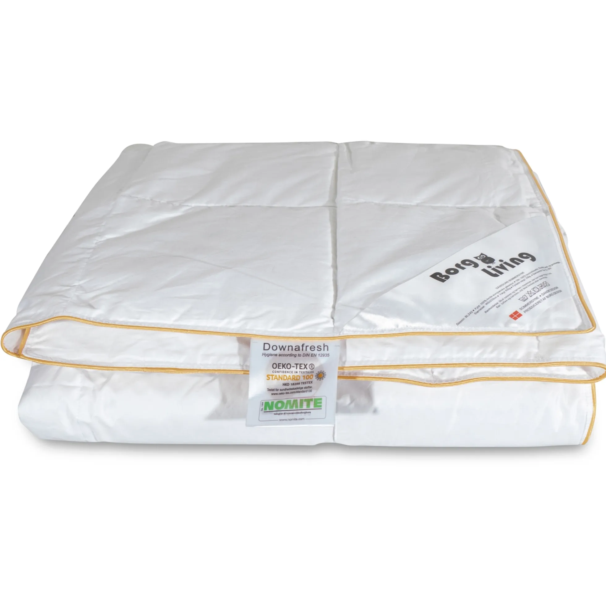 Sommerdyne - 200x200 cm - Dobbeltdyne med 100% gåsedun - Borg Living let sommerdyne