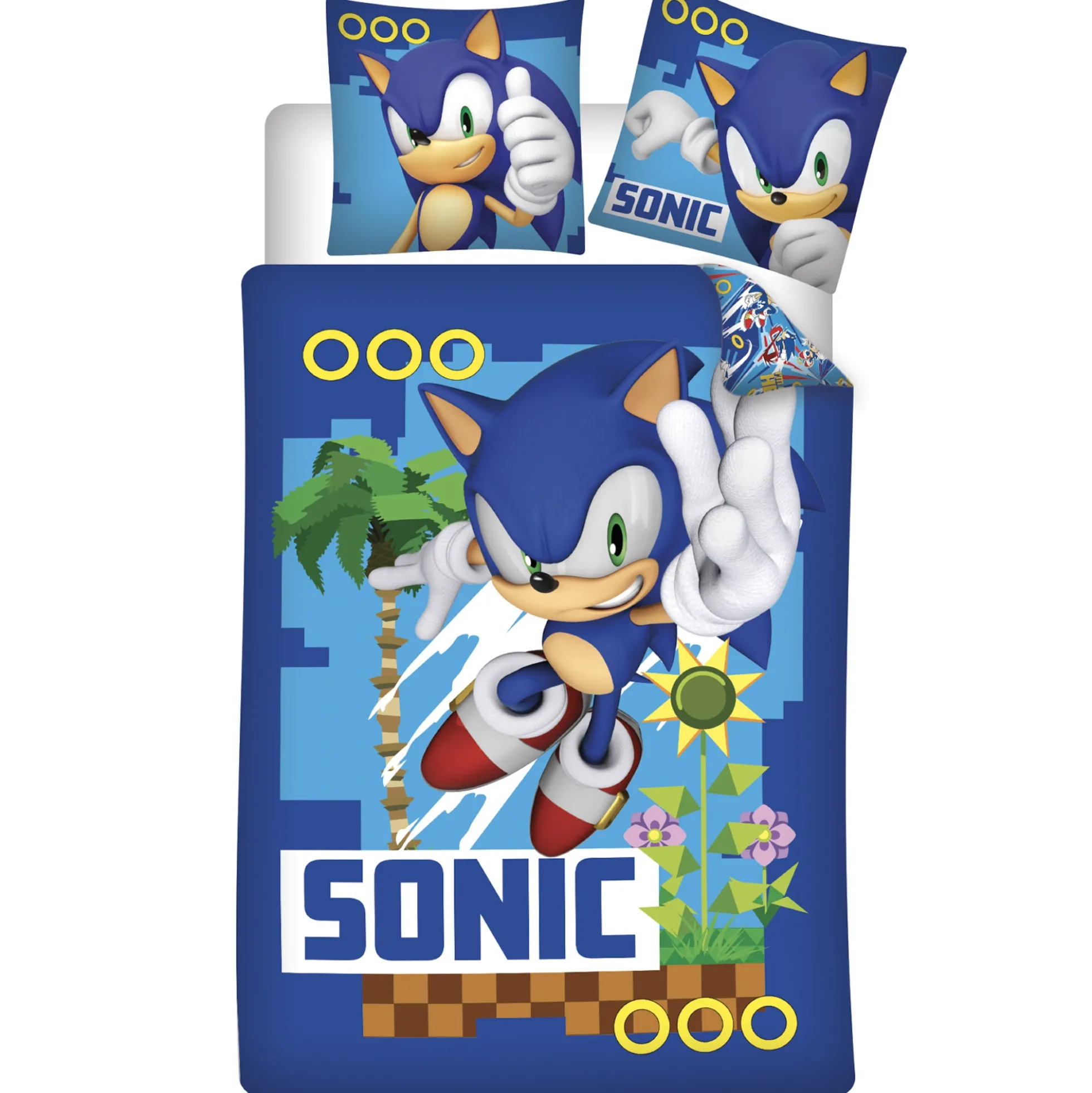 Sonic sengetøj - 100% bomuld - Børnesengetøj 140x200 cm