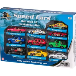 Speedcar 10 stk. køretøjer - Racerbiler