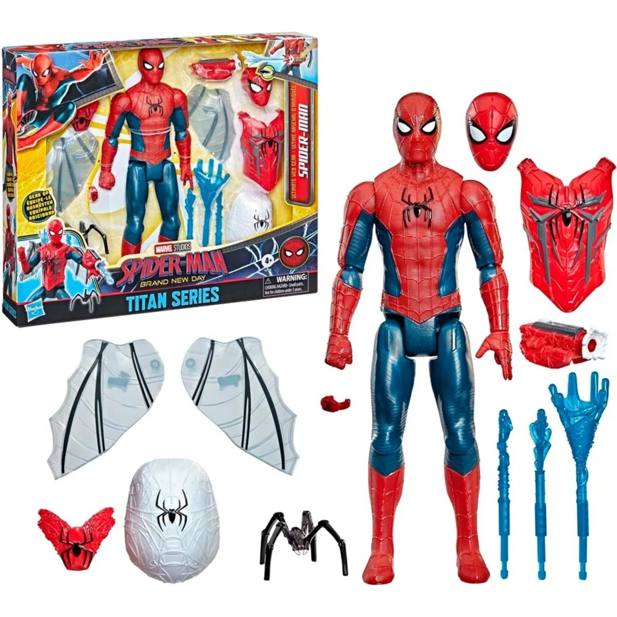 Spider Man actionfigur med Web Tech udstyr og tilbehør - 30 cm
