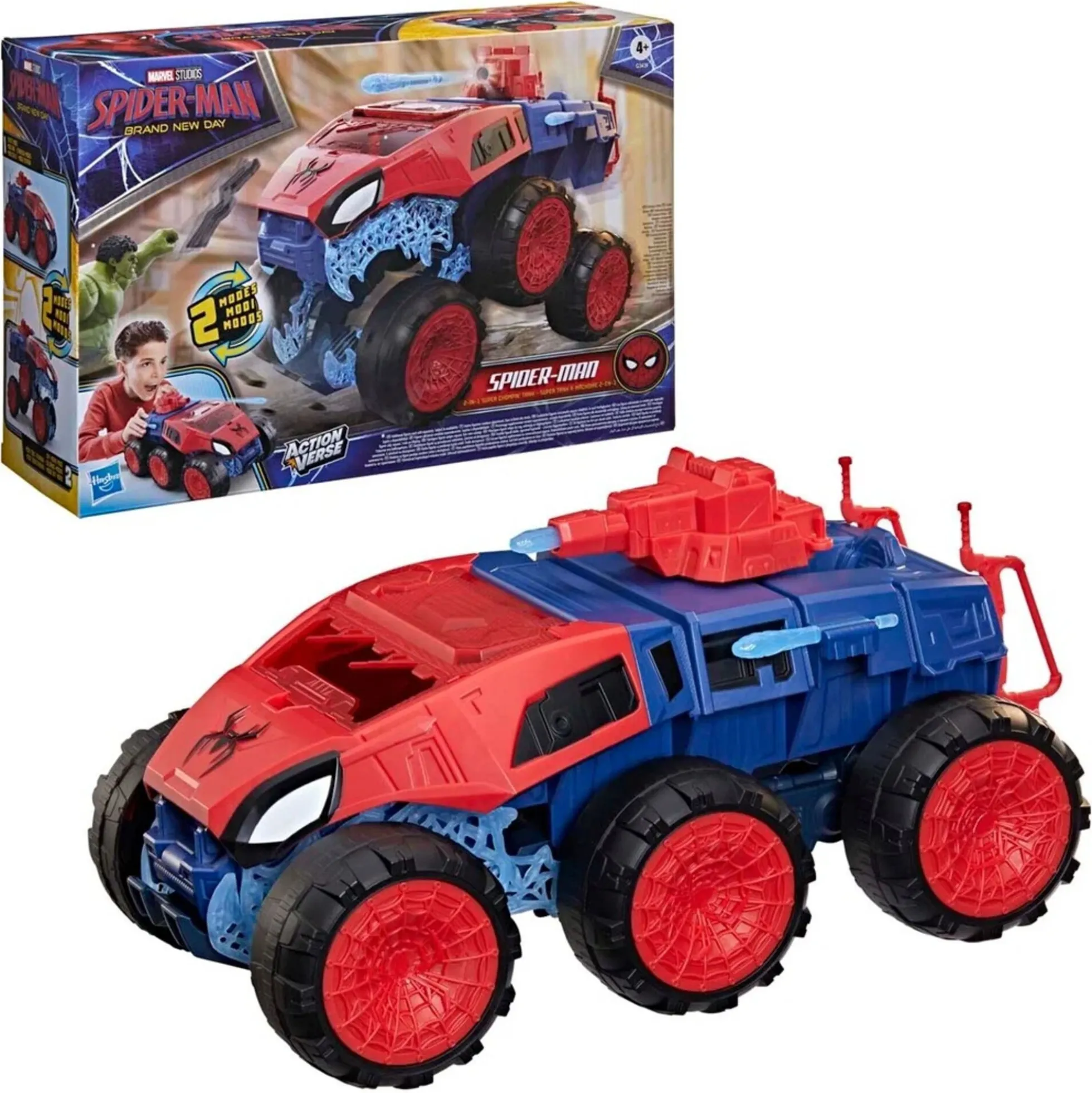 Spider Man 2 i 1 pansret køretøj med projektiler og offroad funktion