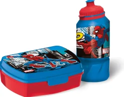 Spiderman madkassesæt - Madkasse og drikkedunk til børn