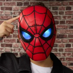 Spider Man maske med lys, lyd og stemmeeffekter til udklædning