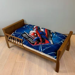 Spiderman sengetøj - 100% bomuld - Junior sengetøj 100x140 cm - Mørkeblå