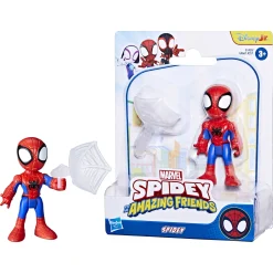 Spidey figur med nettilbehør – 7,6 cm