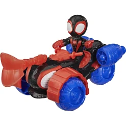 Spidey Miles "Spin" Morales Techno-Racer køretøj med figur - 7,6 cm