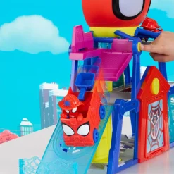 Spidey Rescue-Webs Web-Quarters legesæt med lys og lyd