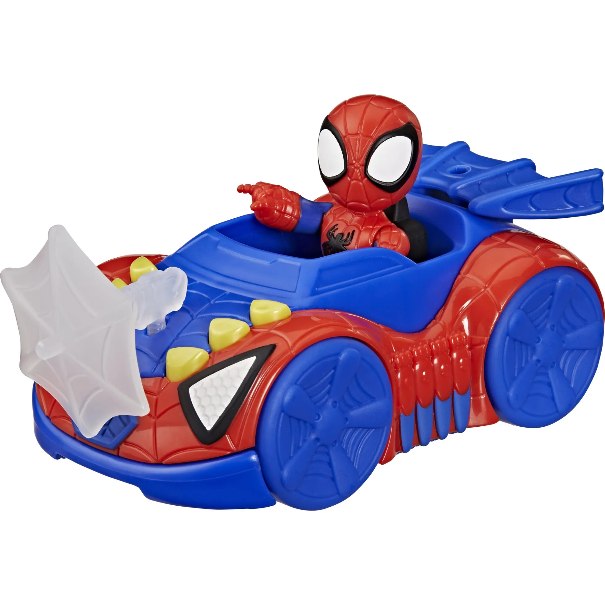 Spidey Web Crawler køretøj med figur og nettilbehør - 7,6 cm