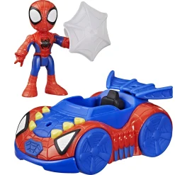 Spidey Web Crawler køretøj med figur og nettilbehør - 7,6 cm