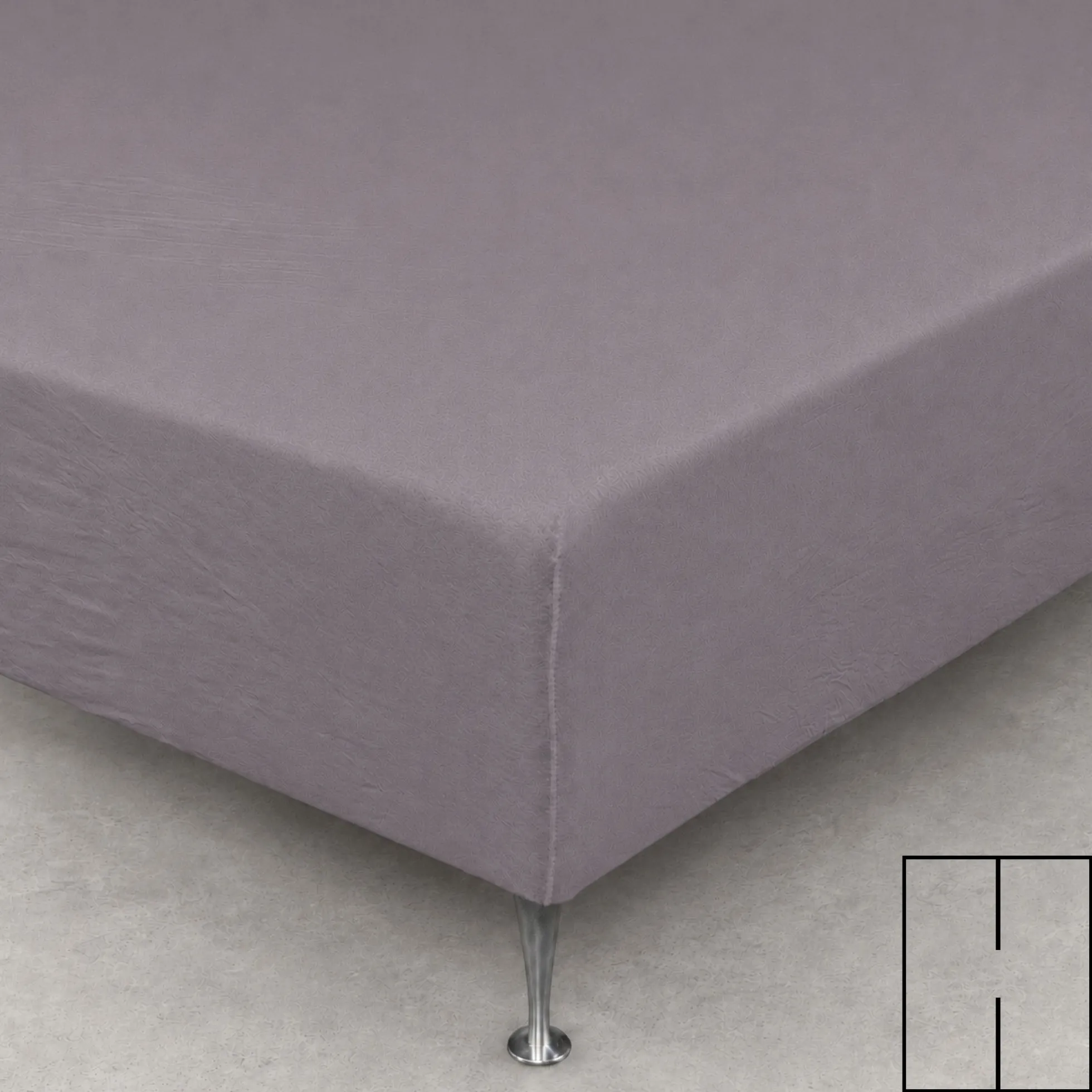 Splitlagen - H-split - 180x200 cm - Antracitgrå - 100% Bomuld jersey lagen - Stræklagen til elevationsseng