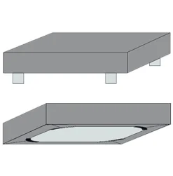 Splitlagen - U-split - 160x200 cm - Mørkeblå - 100% Bomuld jersey lagen - Stræklagen til elevationsseng