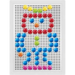 Stiftmosaik sæt - kreativ mosaikleg med farvede stifter - 180 dele