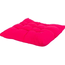 Stolehynde - 35x35x6 cm - Pink ensfarvet havehynde - Blød komfort hynde