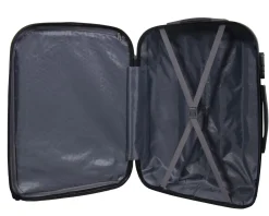 Stor kuffert - Diamant turkis - Hardcase kuffert - Smart rejsekuffert