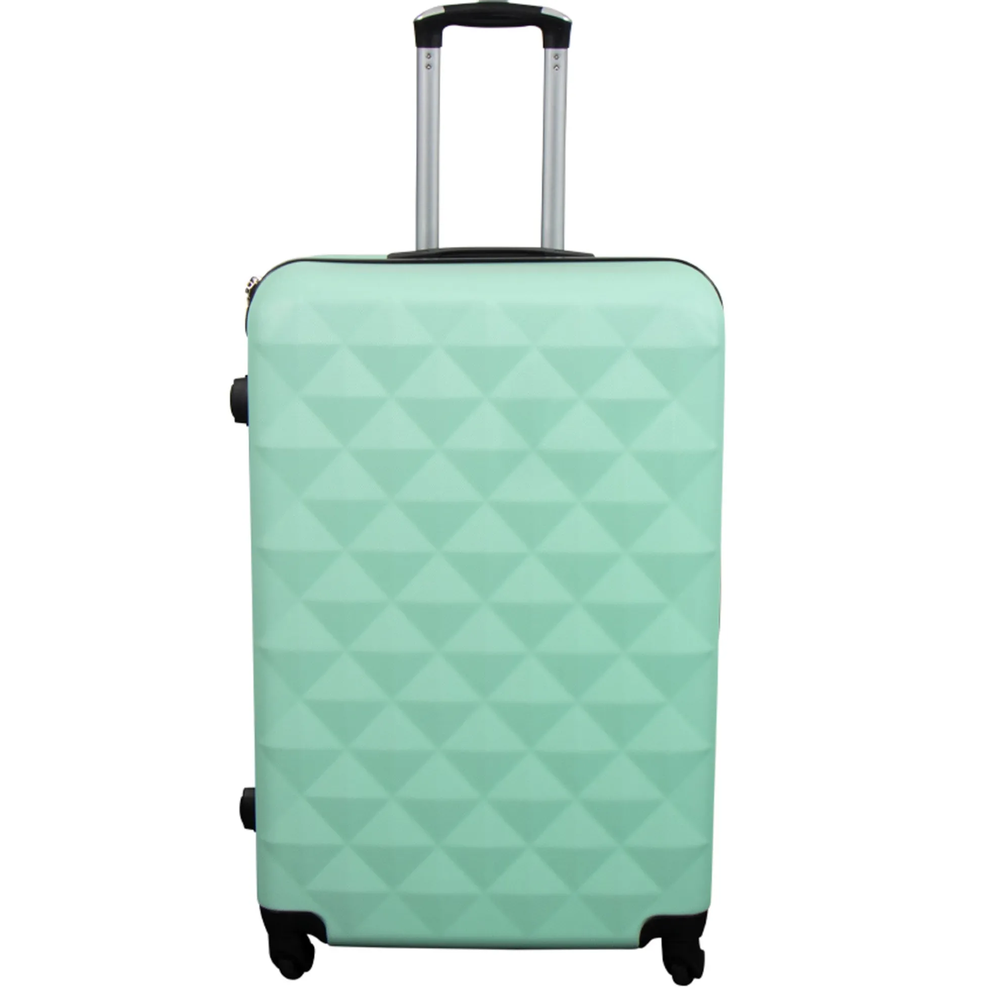Stor kuffert - Diamant turkis - Hardcase kuffert - Smart rejsekuffert