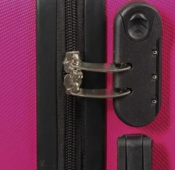 Stor kuffert - Pink - Hardcase kuffert - Str. Large - Letvægts kuffert med 4 hjul