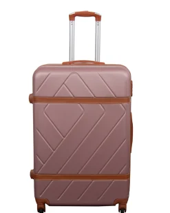 Stor kuffert - Retro rosa - Hardcase kuffert - Smart rejsekuffert