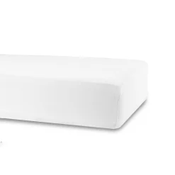 Stræklagen 60x120 cm - Hvid - 100% bomuld jersey lagen - faconlagen til babymadras