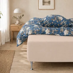 Stræklagen 70x160 cm - Sandfarvet - 100% bomuld jersey lagen - Faconlagen til juniormadras