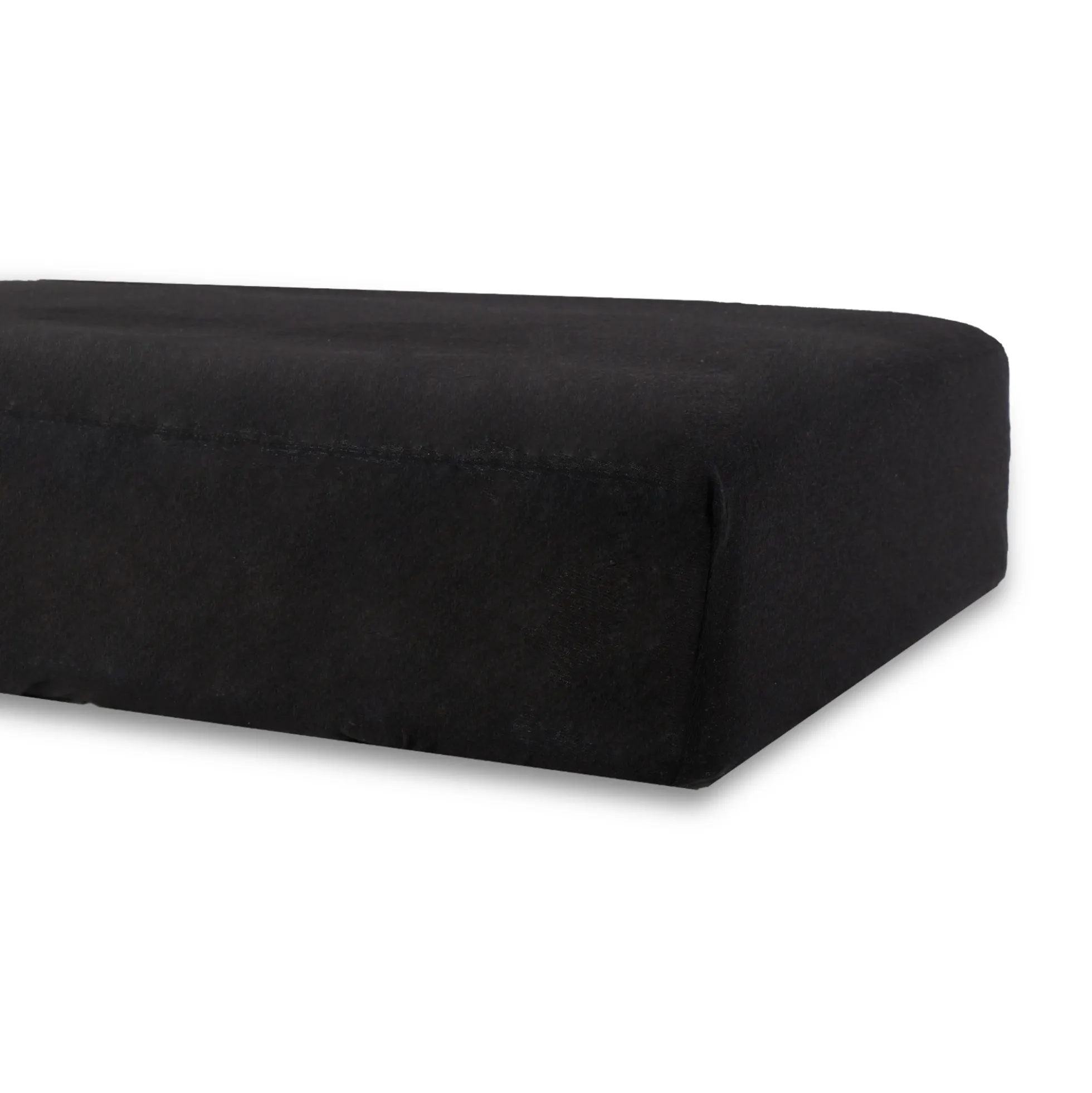 Stræklagen 60x120 cm - Sort - Bomulds faconlagen til babymadras