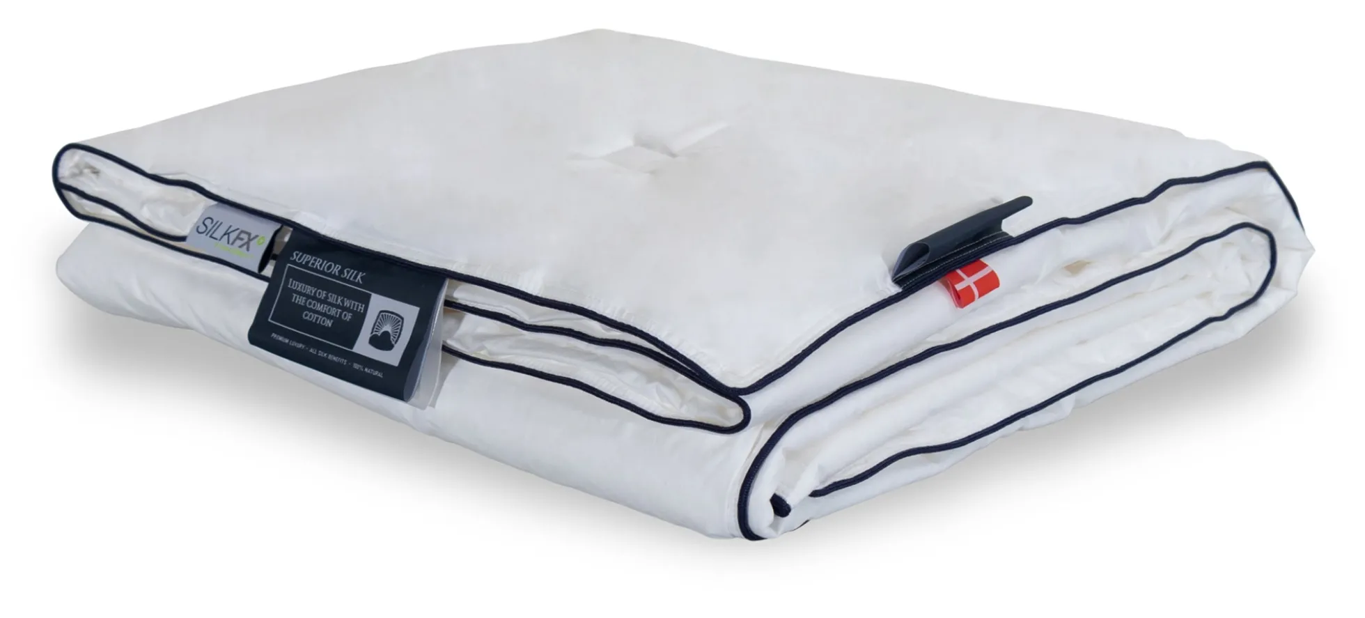 Sval sommer dobbeltsilkedyne med 100% langfibret silke - 200x220 cm - Nordic comfort Superior