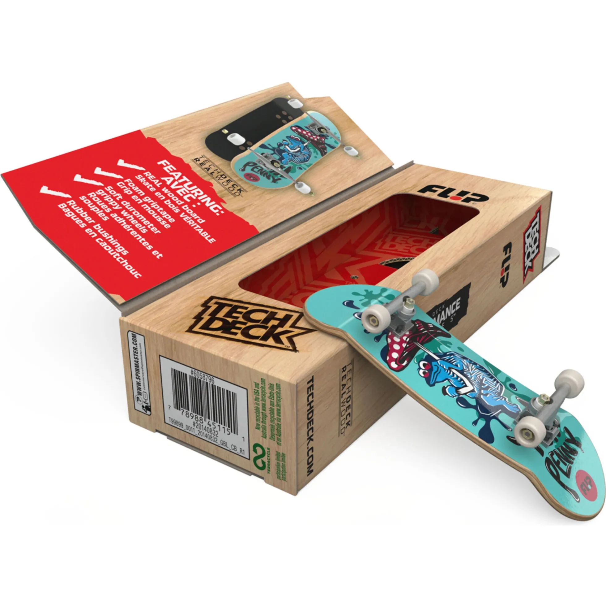 Tech Deck performance skateboard i træ - Assorteret