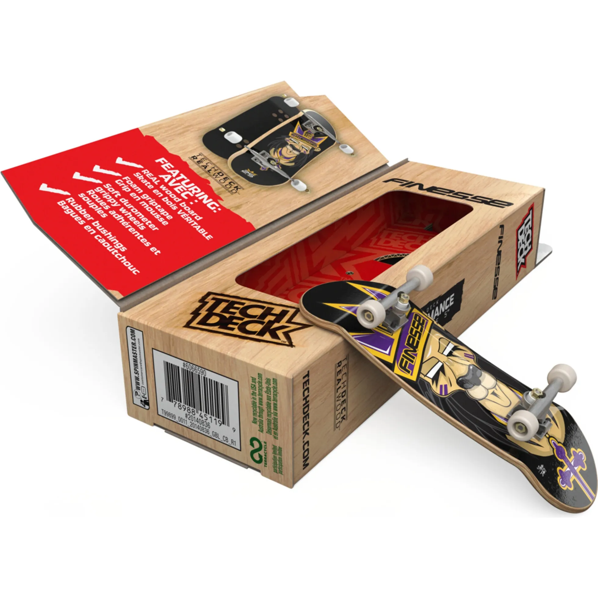 Tech Deck performance skateboard i træ - Assorteret