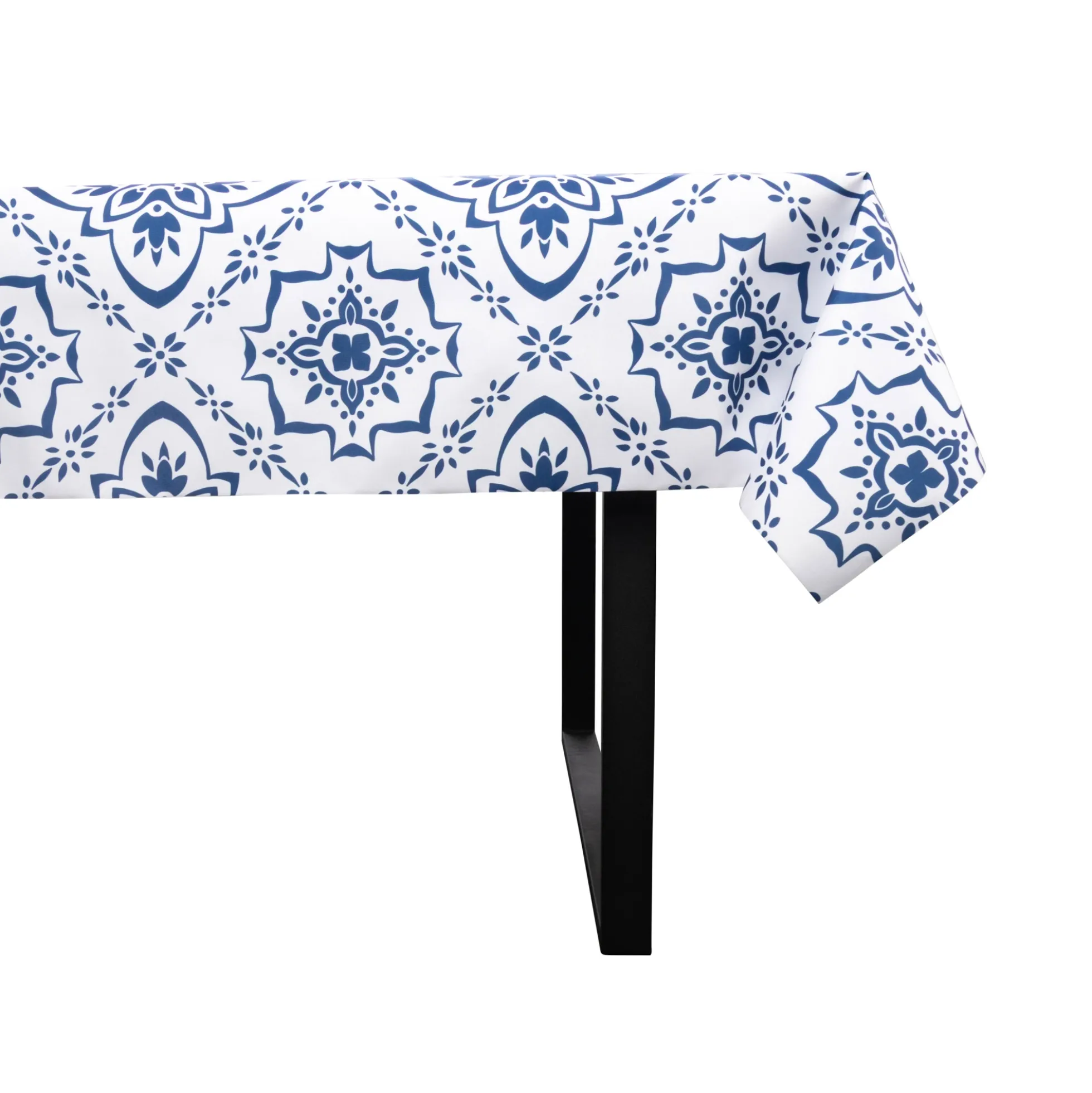 Tekstil voksdug - 140 cm bred - 30 meters rulle - Blue Pattern - Voksdug med akrylbelægning