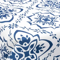 Tekstil voksdug - 140 cm bred - 30 meters rulle - Blue Pattern - Voksdug med akrylbelægning